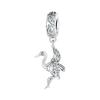 Bamoer 925 Silver Vivid Cat Pendant Charms Cute Animal Charms for Women Girls Bracelet & Bangle DIY Fine Jewelry SCC259