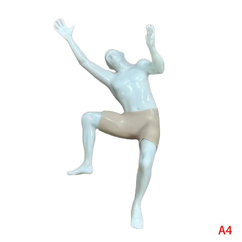 Lezecká figurka Nástěnná dekorace Model postavy Ozdoba Lezci Nástěnná socha Domácí kancelář Nástěnná dekorace Dárek pro lezecké nadšence