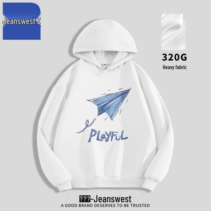 

Толстовка мужская Jeanswests Z с капюшоном, пуловер, из плотного материала M