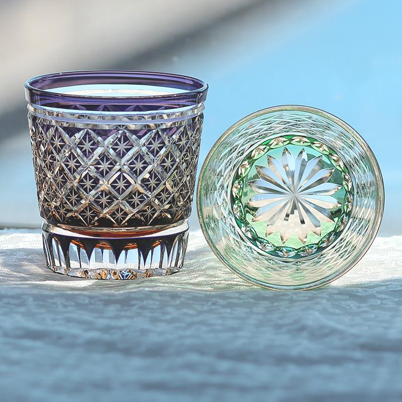 11 Oz Luxury Handcrafted Edo Kiriko Whiskey Glasses