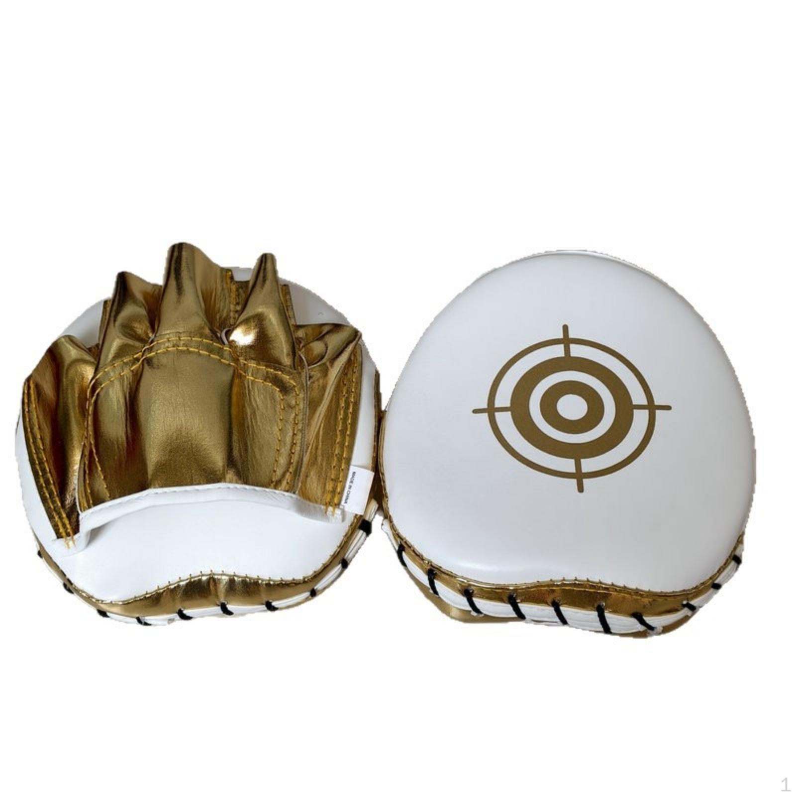2 Pieces Curved Focus Mitts Thick Padding Boxing Hand Target Pads Padded Muay Thai Training