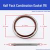 JB982 High-Temp Wear & Pressure-Resistant Combination Gasket: 304 Stainless Steel, Fluororubber, Semi-Encapsulated