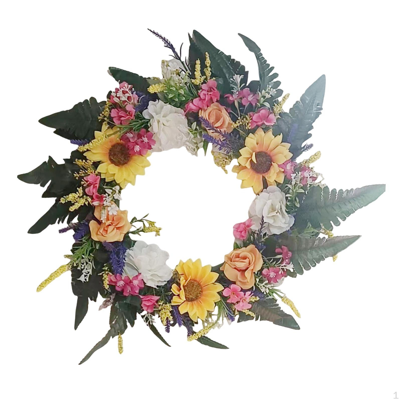 

Artificial Wreath Front Door Garland Flower Wreaths for Living Room decor