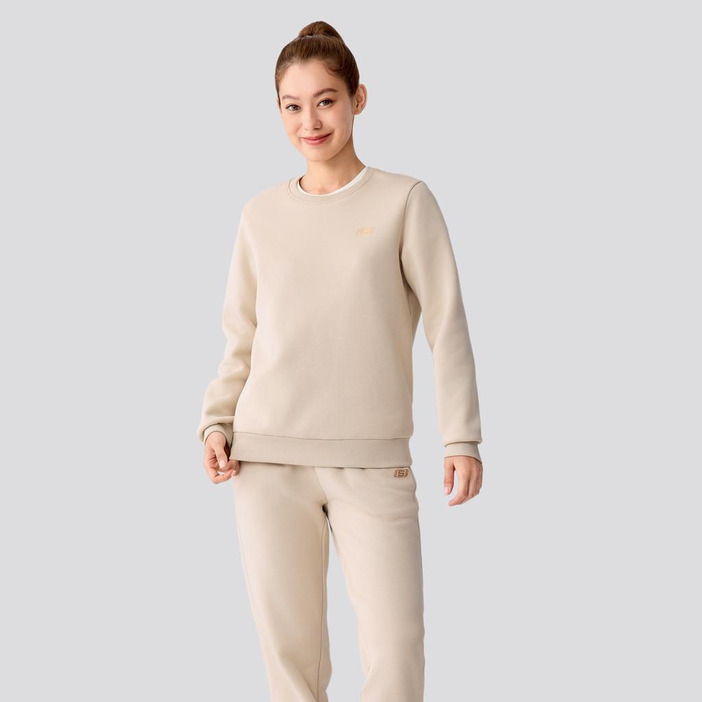 Skechers Breathable Warm Long Sleeve Long Pants Casual Sports Set Women sets L425W096-0046