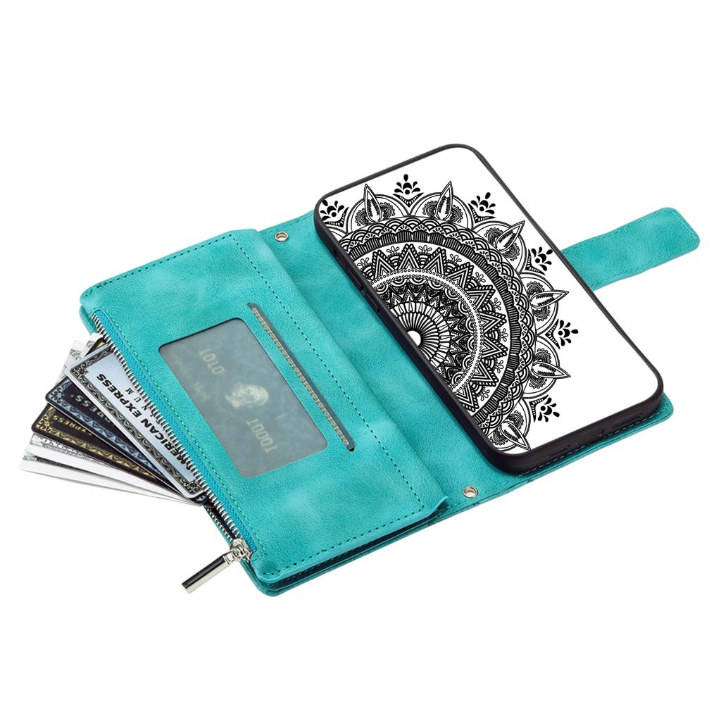Style 006 For Samsung Galaxy A06 4G Wallet Case PU Leather Phone Cover Mandala Flower Pattern