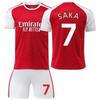 Arsenal Saka No.7 Football Jersey 2024/2025 Season Kids Sportswear Red/White Polyester