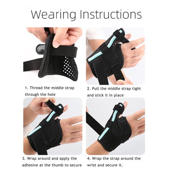 Thumb Brace with Adjustable Strap Left Right Hand Tendonitis Sprain Arthritis Pain Relief Thumb