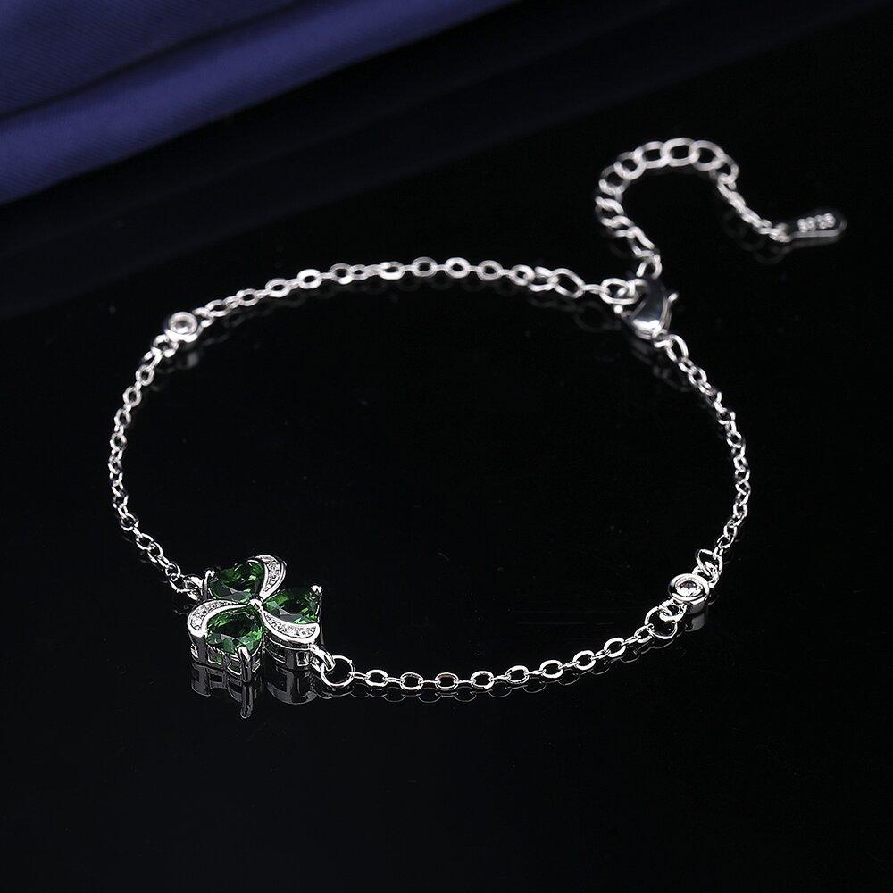 Elegant Inlaid Rhinestone Bracelets Clover Charm Bracelet for Women Fashion Jewelry Accessories Party Gifts