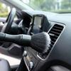1PC Black Soft Bristled Dust Brush - Suitable for Cleaning Car Interiors, Instrument Panels, and Computer Keyboards