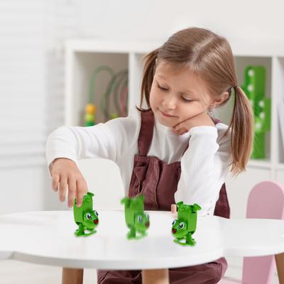 1/8 Stück Aufziehbares Handstand-Lauffrosch-Spielzeug, keine Batterie erforderlich, Uhrwerkfeder, auf den Kopf gestelltes grünes Froschmodell, Partygeschenk für Kinder und Erwachsene