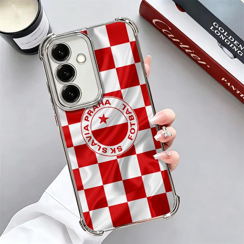 Sk Slavia Praha Czech Republic Soft Phone Case For Samsung A17 A27 A07 A37 A57 A16 A56 A15 A55 A14 A54 A13 A53 A26 A36 A25 A35 A Samsung A26