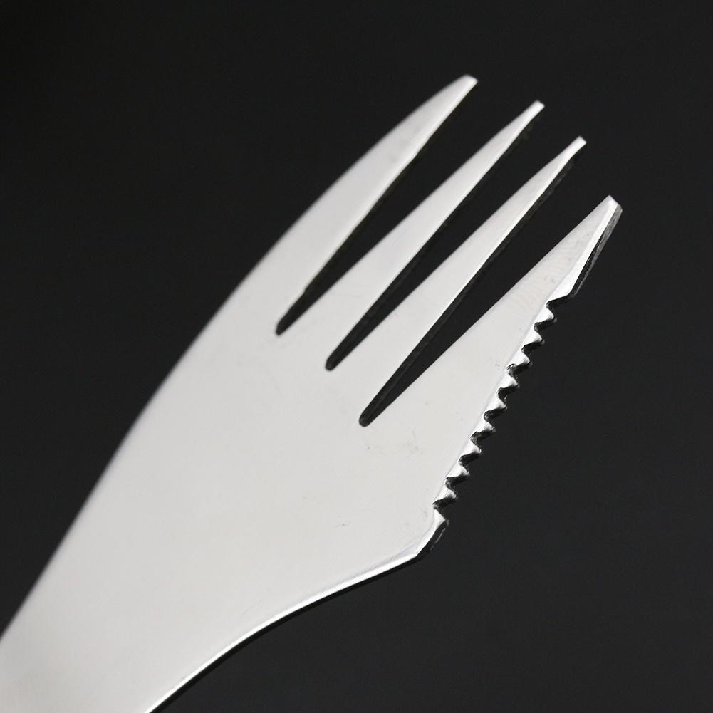1 Pc 3 In 1 Titanium Fork Spoon Spork Cutlery Utensil Combo Kitchen Outdoor Picnic