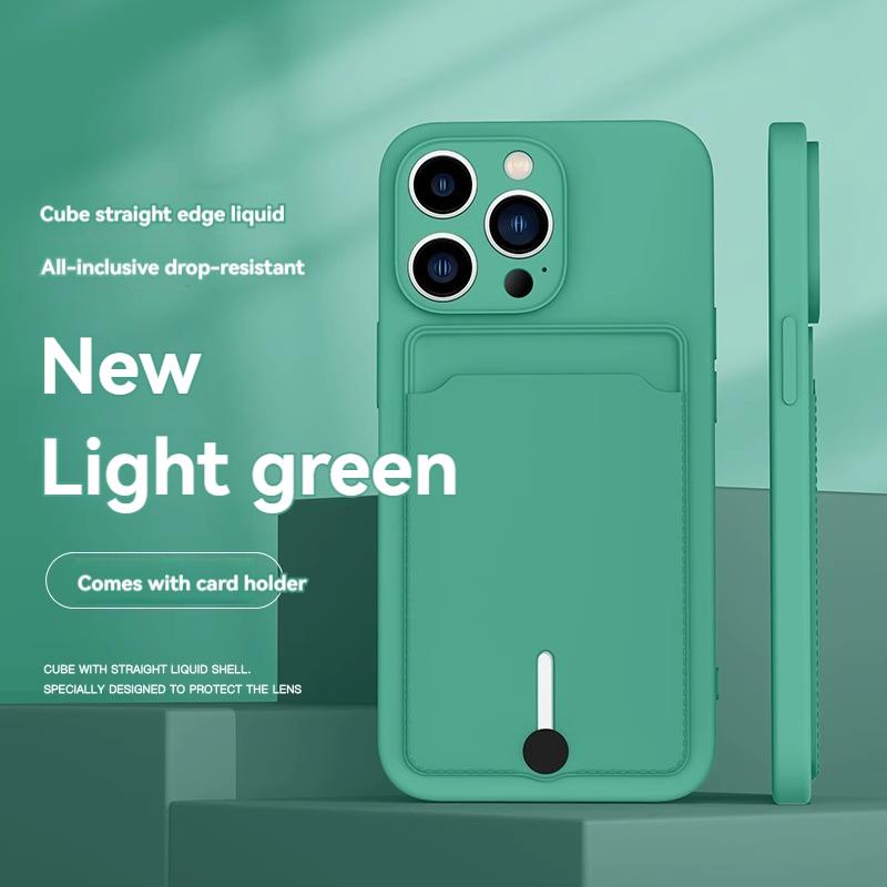 mobile phone case card slot  for For Iphone 16 15 14 13 12 11 pro max mini plus silicone  soft tpu Credit card  bag cover case