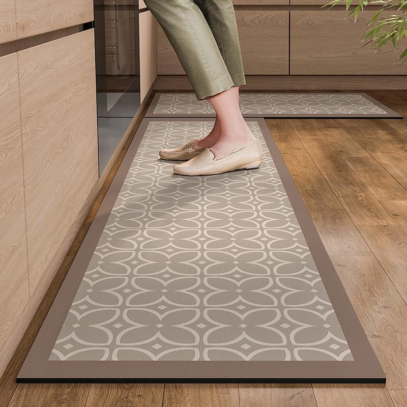 

Kitchen Rug Pvc Waterproof Leather Carpet Long Floor Mat Non-Slip Oil-Proof Home Decoration Vinyl Rugs Alfombras De Cocina 1pc 50x80cm