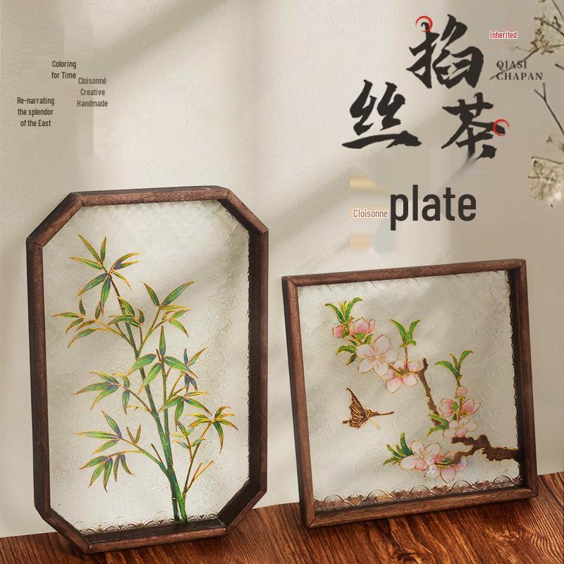 Jingtailan Cloisonné-Emaille Teeschale: Kulturelles handgemachtes DIY-Kit für das Mittherbstfest und Teambuilding