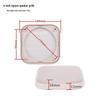4-inch Square Car Speaker Grille Frame with Decorative Ring and Dust Cover
