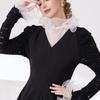 Reusable Fashion Collar Insert Delicate Lace Trim Polyester Layered Neckline Accessory For Various Clothing Styles