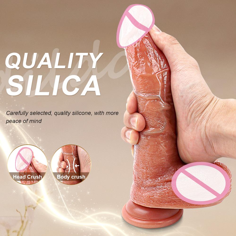 Realistic Water Spray Soft Dildo Anal Sex Toy for Women Adult Gift Silicone Ejaculating Masturbators Penis Big Suction Cup Dick