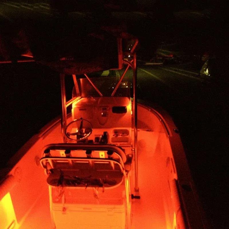4x LED Boat Light Silver Waterproof Underwater For RXP-X 260 AMPHIBIANS QUADSKI Seadoo RXT-X Seadoo GTX WaveRunner PWC