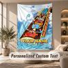 Amazing World of Gumball Tapestry, Personalized Custom Text, Wall Hanging Tapestry For Living Room Home Wall Decor