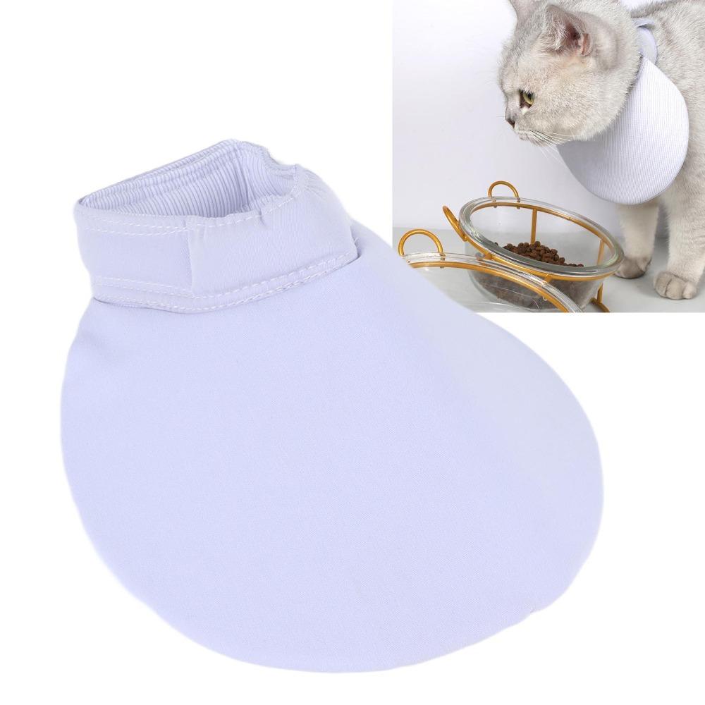 M Size Cat Saliva Towel Adjustable Licking Prevention Bib Comfortable Pet Bib for Cats