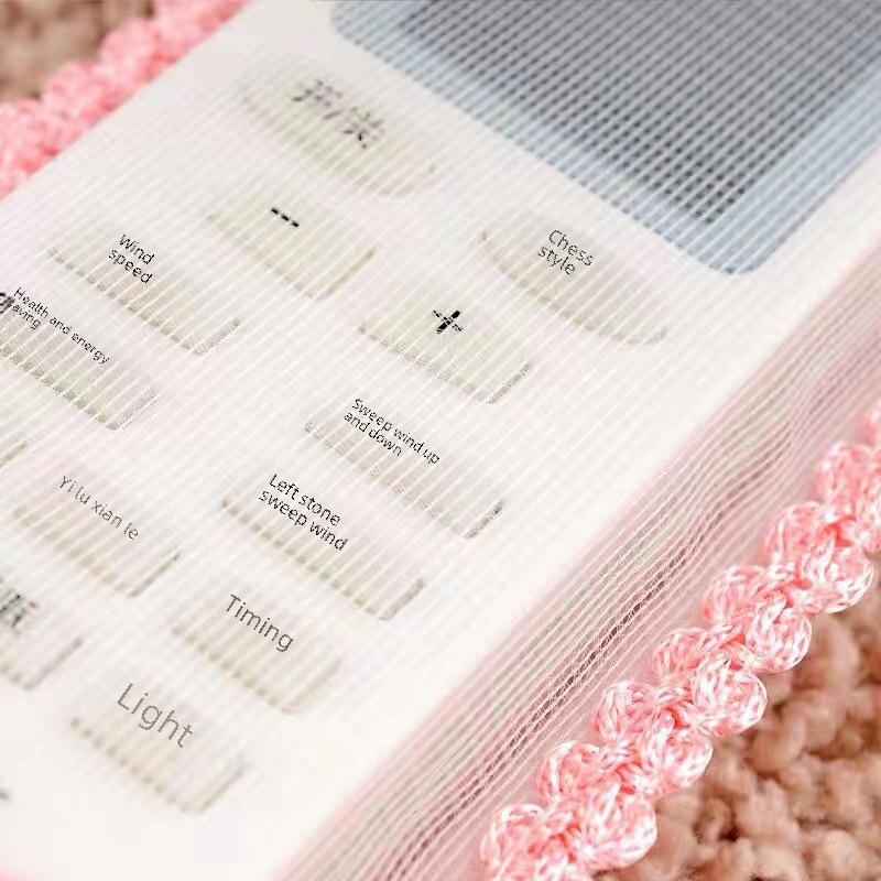 Bear Design Lace Fabric Protective Cover for Remote Control, Dust and Storage for A/C and TV