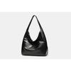 New large-capacity simple women's bag soft leather versatile niche commuter tote bag college student shoulder bag oblique bag