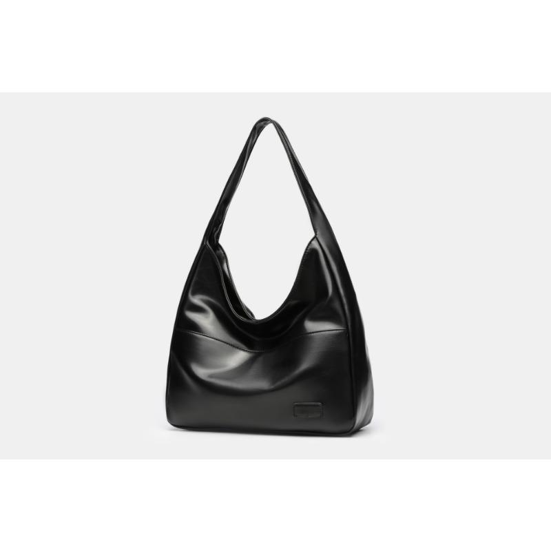 New Large-capacity Simple Women's Bag Soft Leather Versatile Niche Commuter Tote Bag College Student Shoulder Bag Oblique Bag