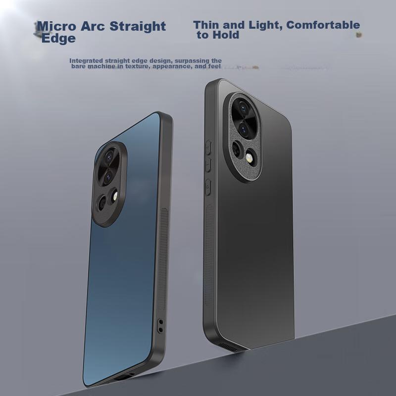 Phone Case for Huawei Nova 12 Pro, Huawei Nova 12 Pro Protective Cover, Frosted Full Coverage Ultra-Thin Shockproof Anti-Fingerprint - Graphite Black
