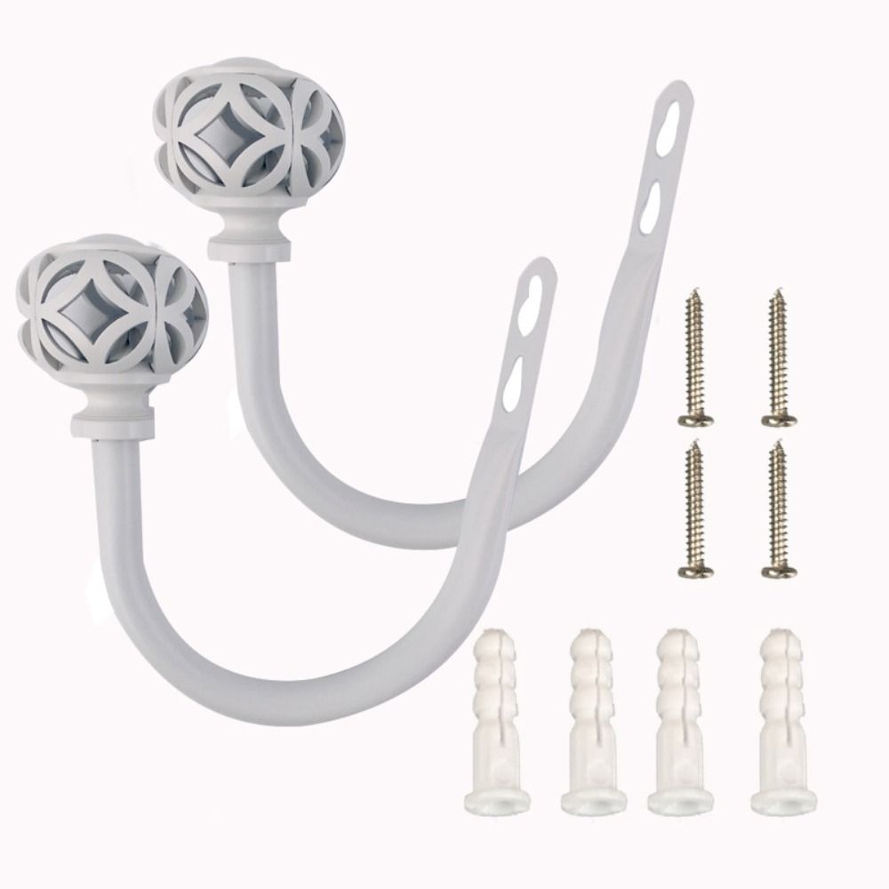 2Pcs Vintage Style Curtain Holdbacks Wall Mounted Tieback Hooks Drapery Tie Backs  Home Decor