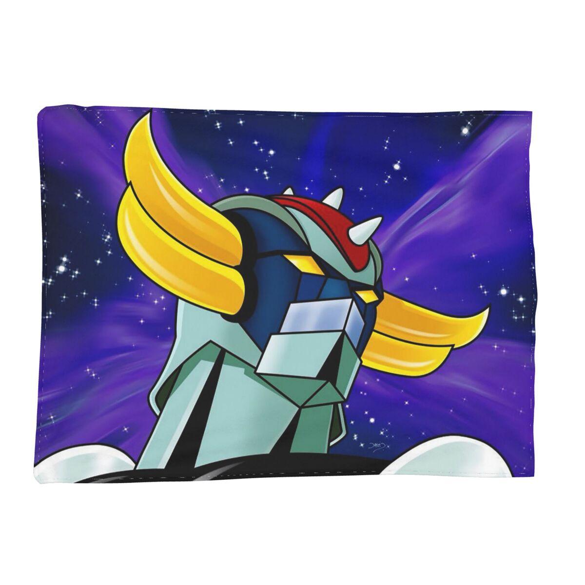 

UFO Robot Goldorak Grendizer Anime Mechanical Warrior Blanket Soft Flannel Throw Blanket Bedding for Bed Living room Home Couch 80x120cm