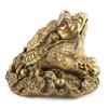Brass Golden Toad Three Legged Toad Lucky Pray Decoration Shop Parlor Opening Gift (1)