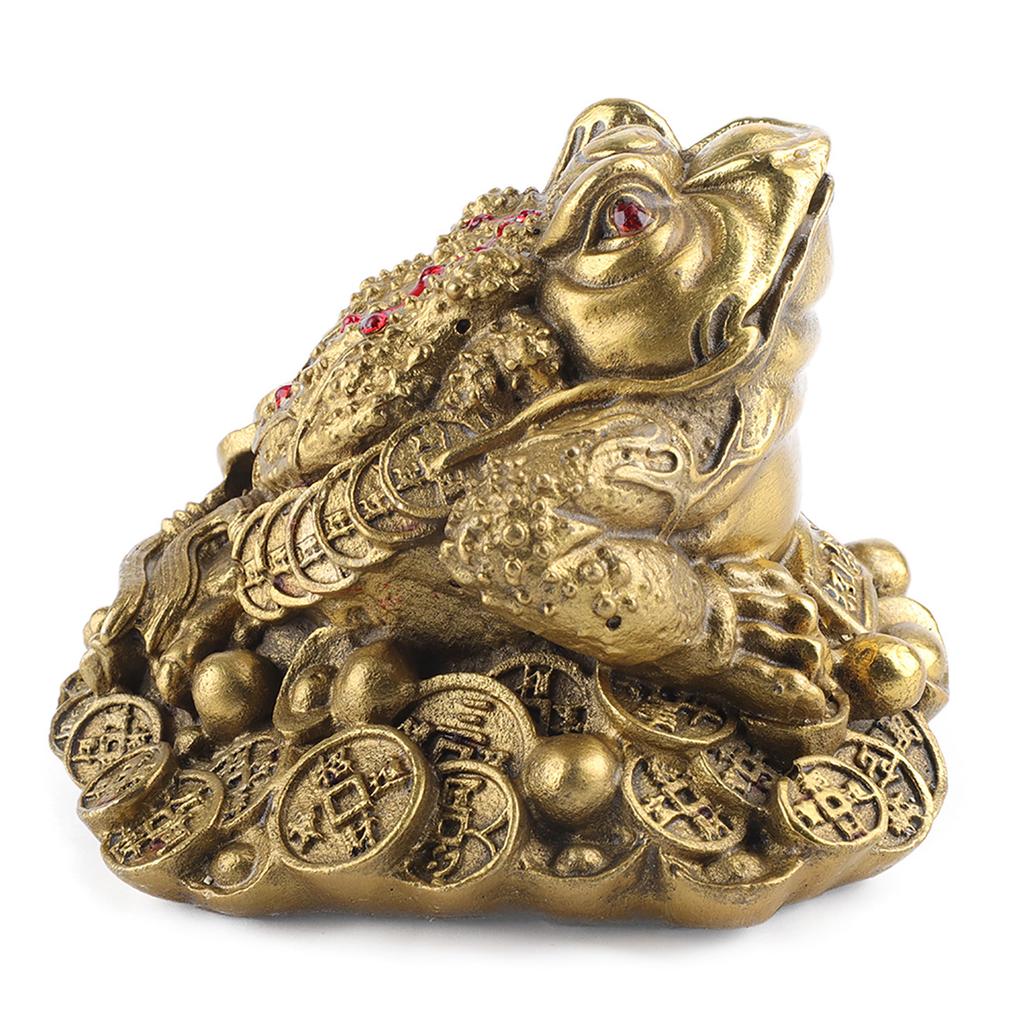 Brass Golden Toad Three Legged Toad Lucky Pray Decoration Shop Parlor Opening Gift (1)