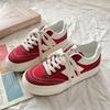 2025 Spring and Autumn New Platform Canvas Shoes Women's Niche Design Retro Hong Kong Style Board Shoes Student Casual White Shoes