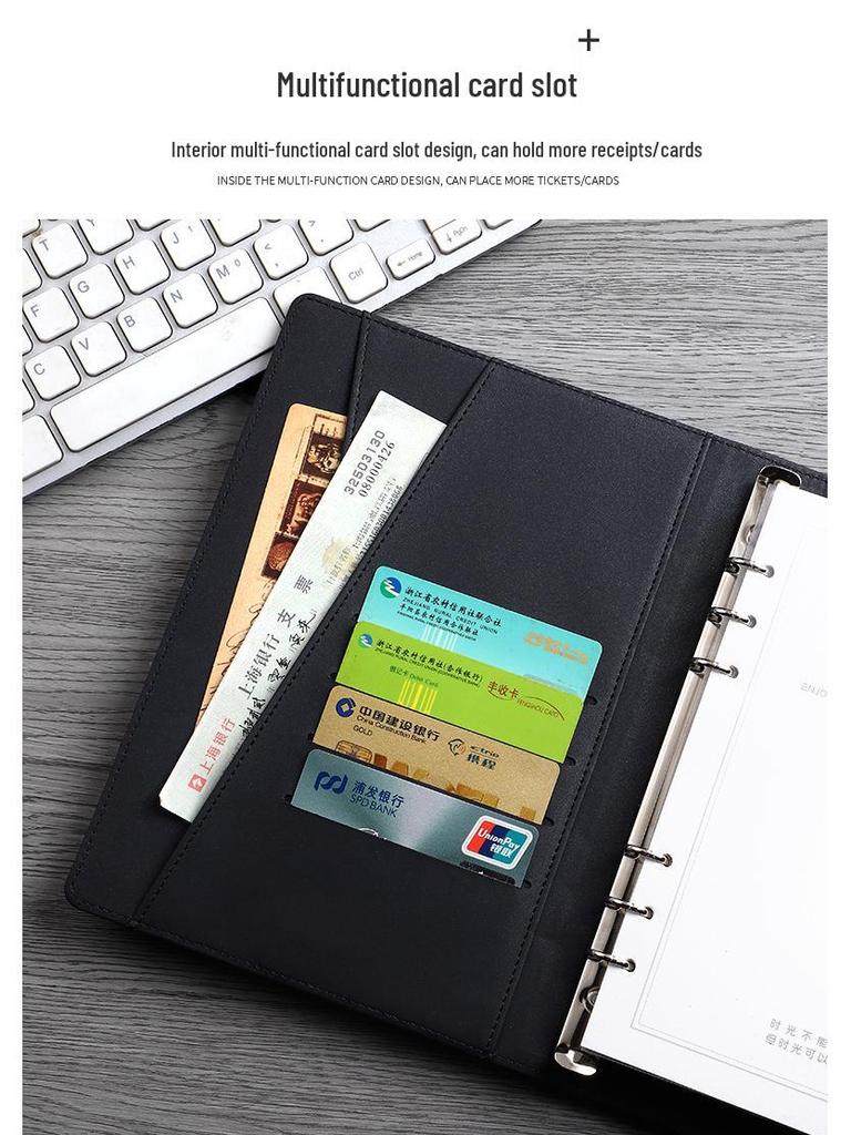 Wireless Charging Table Lamp & A5 Loose-Leaf Power Bank Notepad - Custom Business Gift
