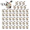 Halloween Candy Bags 48 Pcs Bags, Kids Trick or Treat Goodie Cute Rabbit Decorative Pouches for Dessert Shops Ear Small Plastic Gift Cookie,