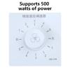 5-Level Speed Controller Switches Modern Wall Controller Panel 86 Type Adjuster
