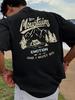 Unisex Outdoor Mountain Camping Graphic Tshirt Nature Adventure Back Print Vintage Casual Cotton Short Sleeve Tee For Unisex Unisex