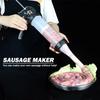 Ruční plnička klobás Domácí plnička masa Stroj na plnění uzenin 1 sada Klobásových vychytávek Kuchyňské náčiní Klobásová stříkačka Ruční výrobník klobás