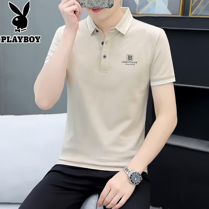 

Playboy Men s Ice Silk Short Sleeve Polo Shirt 3XL