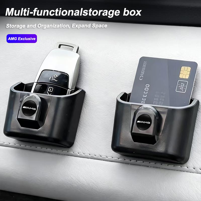 Car Storage Box Key Organizer Glasses Holder Accessories For Mercedes Benz AMG W203 W205 W206 W211 W220 W212 W221 GLK GLE GLC