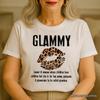 Glammy Leopard Lips T-and Kids Tshirt, Coquette White Tee for Stylish and Glamorous Grandmas