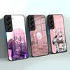 Anime Bocchi The Rock Phone Case For Samsung S26 S25 S24 FE S23 S22 S21 Plus S20 Ultra Note20Ultra Black Glass Cover
