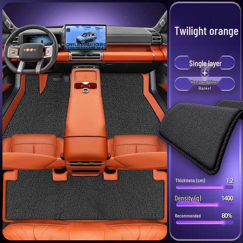Eco-friendly Waterproof & Dustproof Floor Mats for Equation Leopard Titanium 7 - Double-layer Car Interior Accessories