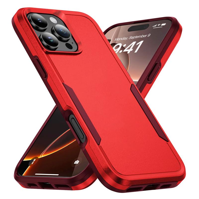 Heavy Duty Drop Shockproof Phone Case For Iphone 16 15 14 13 12 11 Pro Max 16e Plus Hard PC Anti-Scratch Rugged Protective Cover