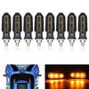 Motorcyle LED Turn Signal Light 12V Moto Amber Indicator Lamp For Yamaha FZ 1 YZF R3 R6 R1 MT 07 09 FZ6 Tracer 900 Tenere 700
