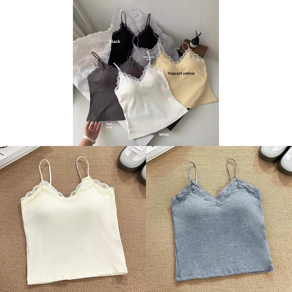 Lacy Strap Tank Top For Women With 3d Embroidery And Sheer Mesh Fabric Perfect For Spring Fashion