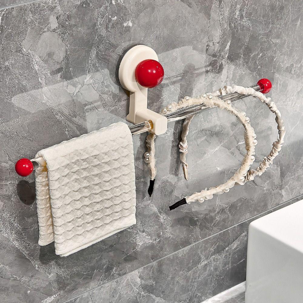 Lightweight Towel Stand Organizer Wall Mounted Hair Tie Storage Rack Towel Storage Hook  Household