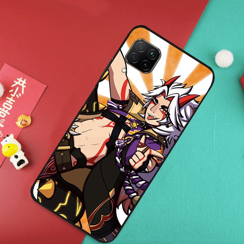 Genshin Impact Arataki Itto For Huawei Nova Y73 Y70 Y72 Y60 Y90 Y61 Y91 8i 7i 11i 12i 12s 9 10 SE P20 P30 P40 Lite Case