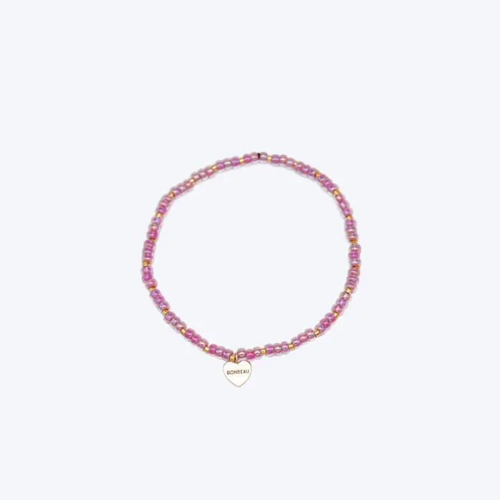 Ice color beads simple bracelet
